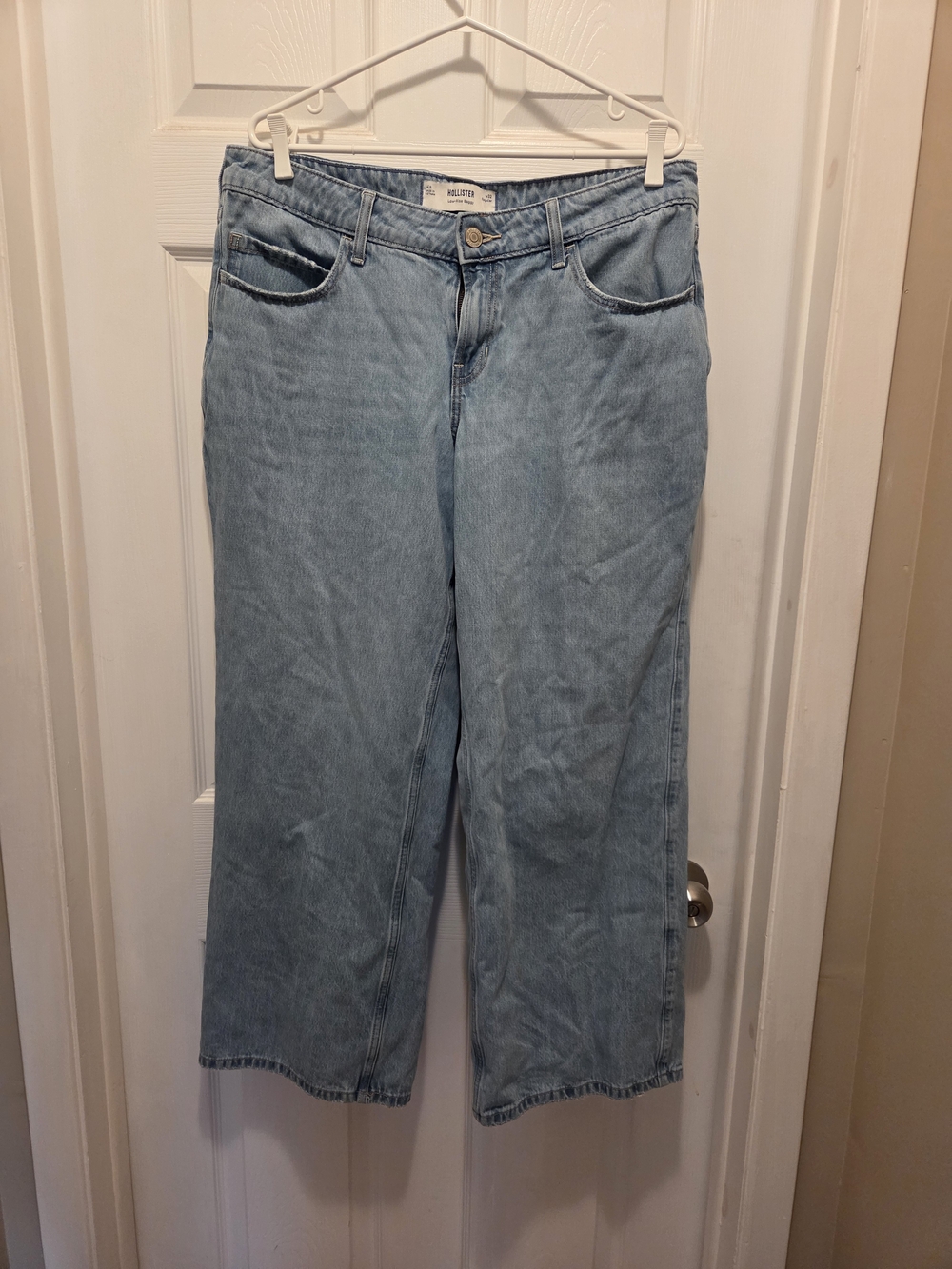 Hollister Pale Blue Wide-Leg Jeans